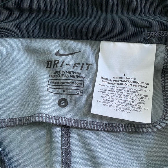 Nike Dri-Fit Leggings Confetti Pattern Gray Black - Picture 13 of 16